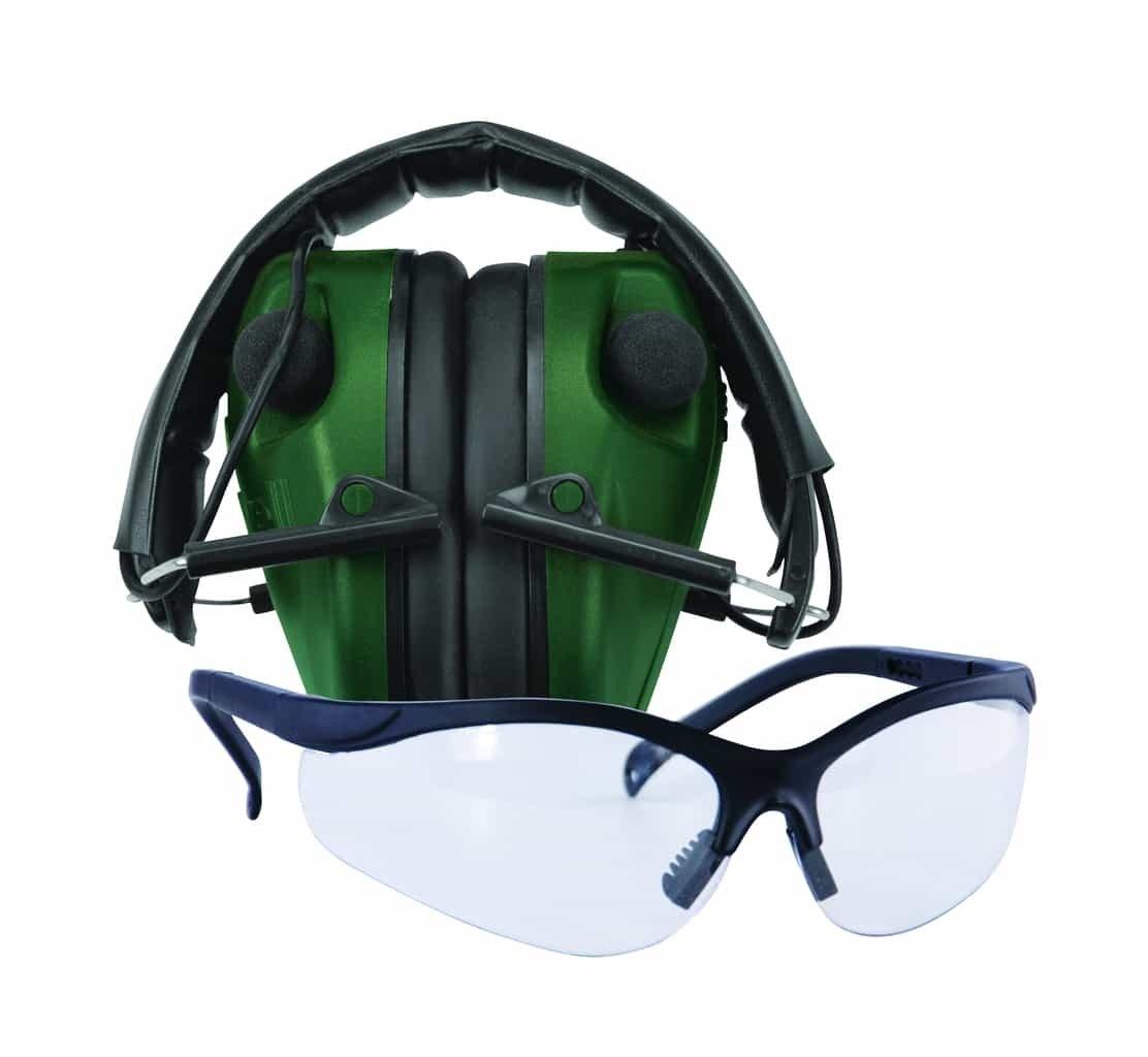 Caldwell E-MAX LoPro Electronic Muffs with UV-Protective Range Glasses