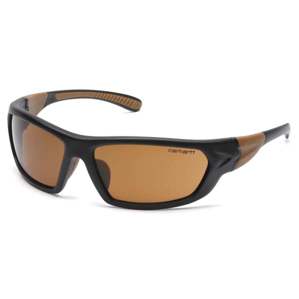 Pyramex Carbondale Heavy Duty Range Glasses Black Tan - Sandstone Bronze Lens