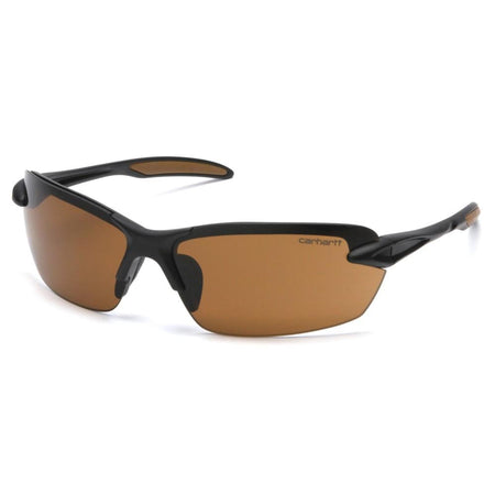 Pyramex Spokane Half Frame Safety Shooting Glasses Sandstone Bronze Lens