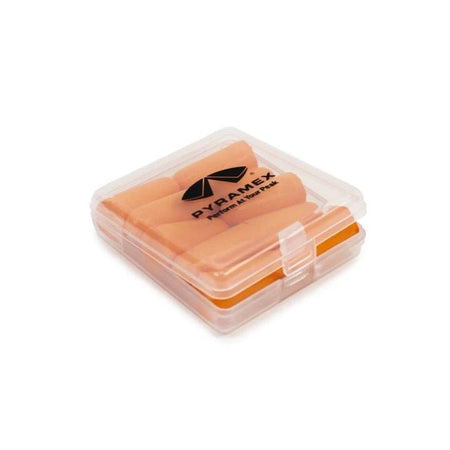 Pyramex Orange Disposable Earplugs NRR 32dB 5 Pairs with Case