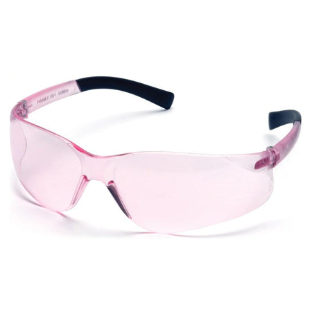 Pyramex Mini ZTek Safety Glasses Pink with Clear Lens and DP1000 Hearing Protection