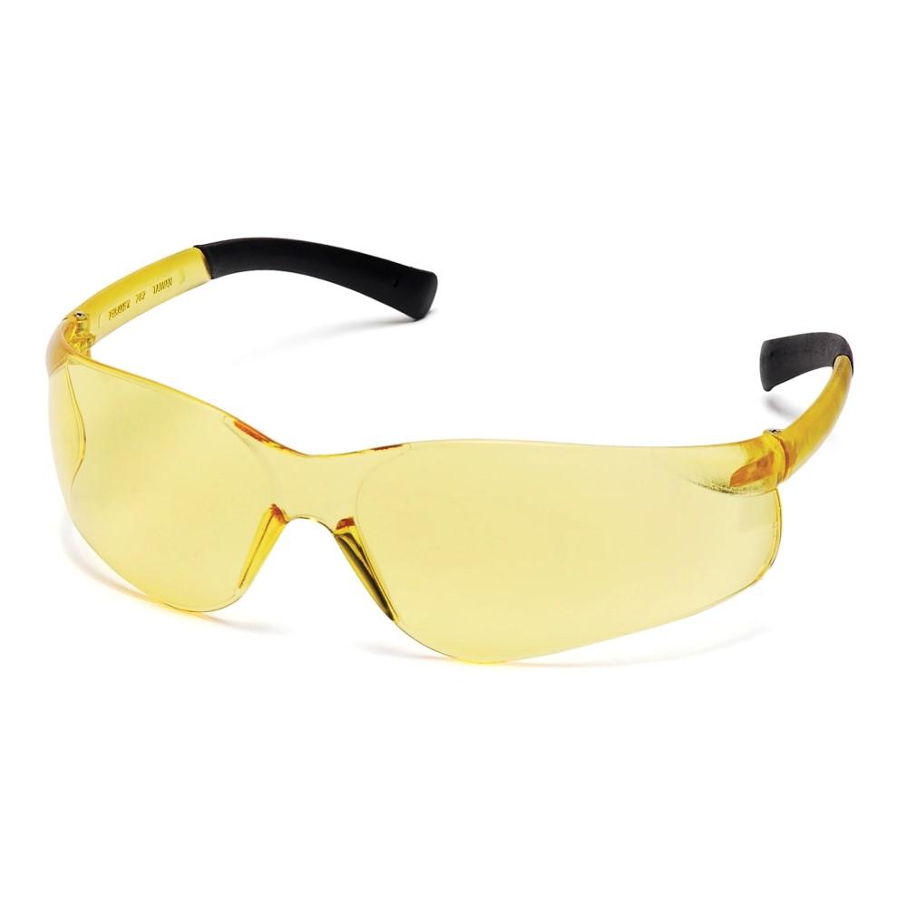 Pyramex ZTek Amber Shooting Glasses with DP1000 Earplug Protection Pack