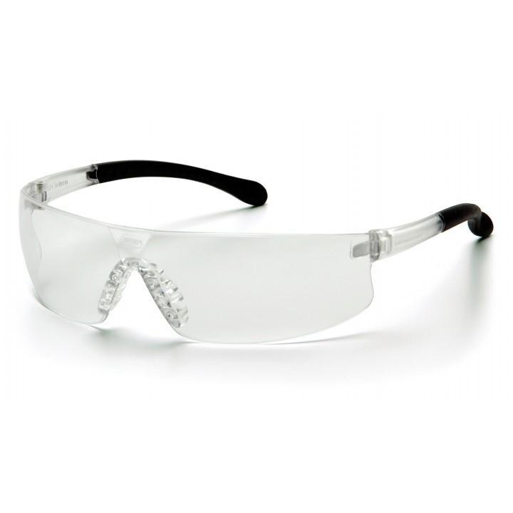 Pyramex Provoq Black Safety Glasses with Clear Polycarbonate Lens