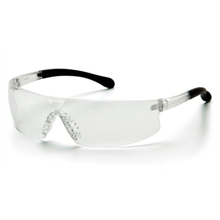 Pyramex Provoq Black Safety Glasses with Clear Polycarbonate Lens