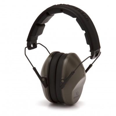 Pyramex VG90 Series Folding Ear Muffs OD Green 24dB NRR