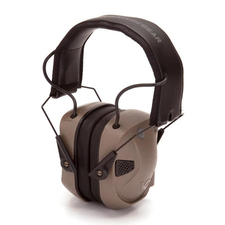 Pyramex Amp BT Hearing Protection Electronic Earmuff 26dB Tan Bluetooth