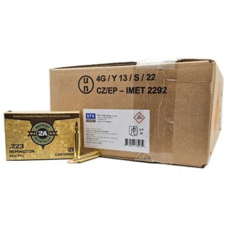 Patriot Sports .223 Remington  55 grain Full Metal Jacket ammunition