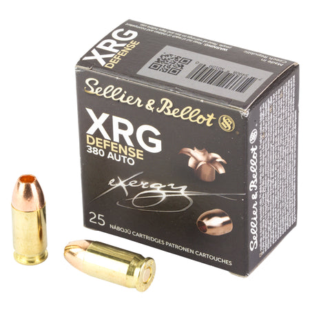 Sellier & Bellot (S&B) XRG Solid Copper Hollow Point 77 Grain 380 ACP 1116 fps 754908501090