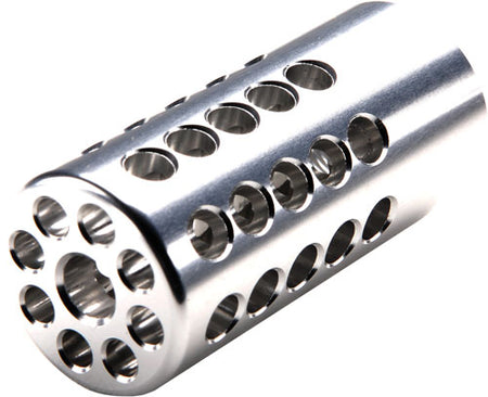 TacSol .22LR Compensator 1" Silver 1/2x28 Thread