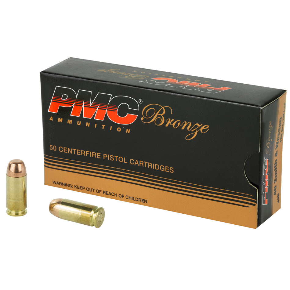 PMC Bronze Full Metal Jacket 165 Grain .40 S&W 989 fps 741569070430