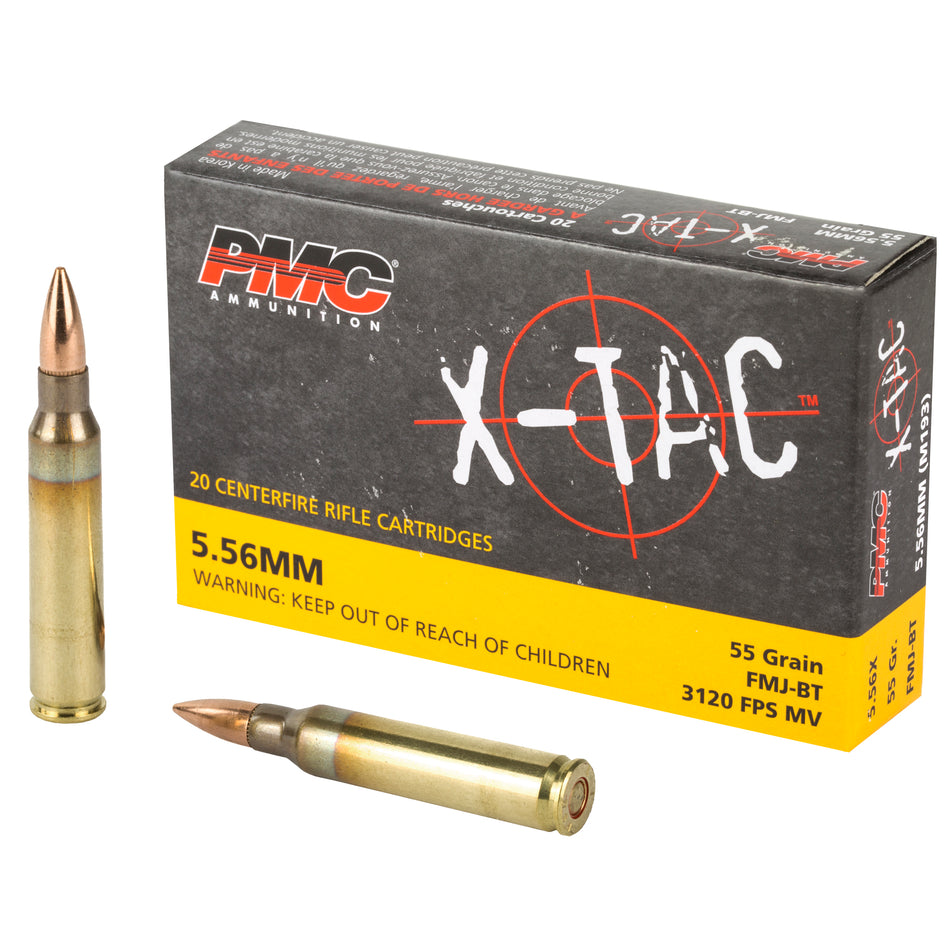 PMC X-Tac M193 5.56 NATO FMJBT 55 Grain: Superior Performance and Accuracy for Tactical Shooters