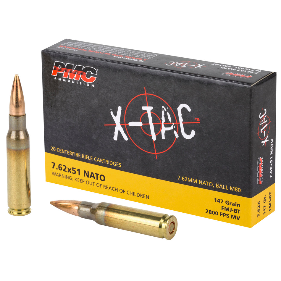 PMC X - TAC 7.62x51 NATO 147 GRAIN FMJ-BT