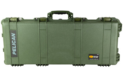 Pelican 1700 Hard Long Case, Olive Drab Green, 38" Length, 3-Piece Foam Set