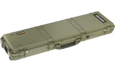 Pelican 1750 Hard Long Case, OD Green, Interior 50.38"x13.33"x5.33", Watertight