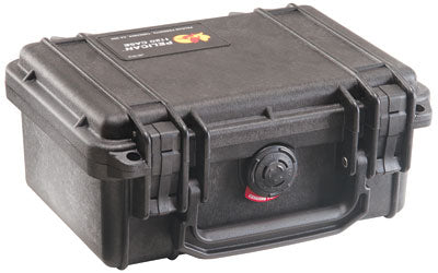 Pelican 1120 Hard Protective Case, Black, 7.5"x5"x3", Pad Lockable