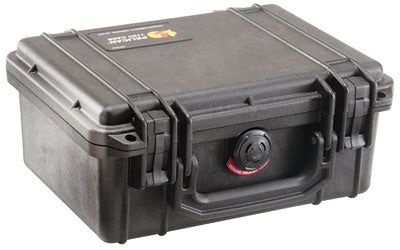 Pelican 1150 Hard Protective Case, Black, 8.5"x6"x3.75", Pad Lockable