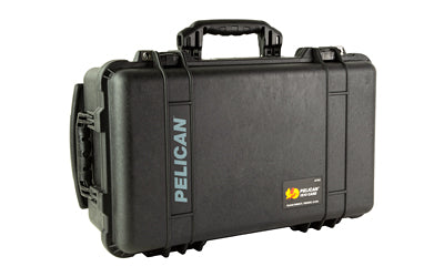 Pelican 1510 Hard Carry-On Case, Black, 22"x13.81"x9", Retractable Trolley Handle