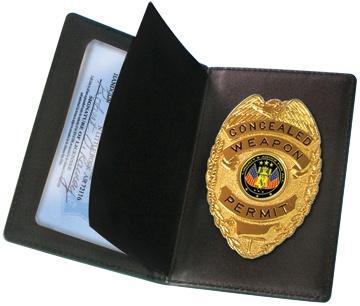 PeaceKeeper Concealed Carry Wallet and Law Enforcement Style Badge with Clip