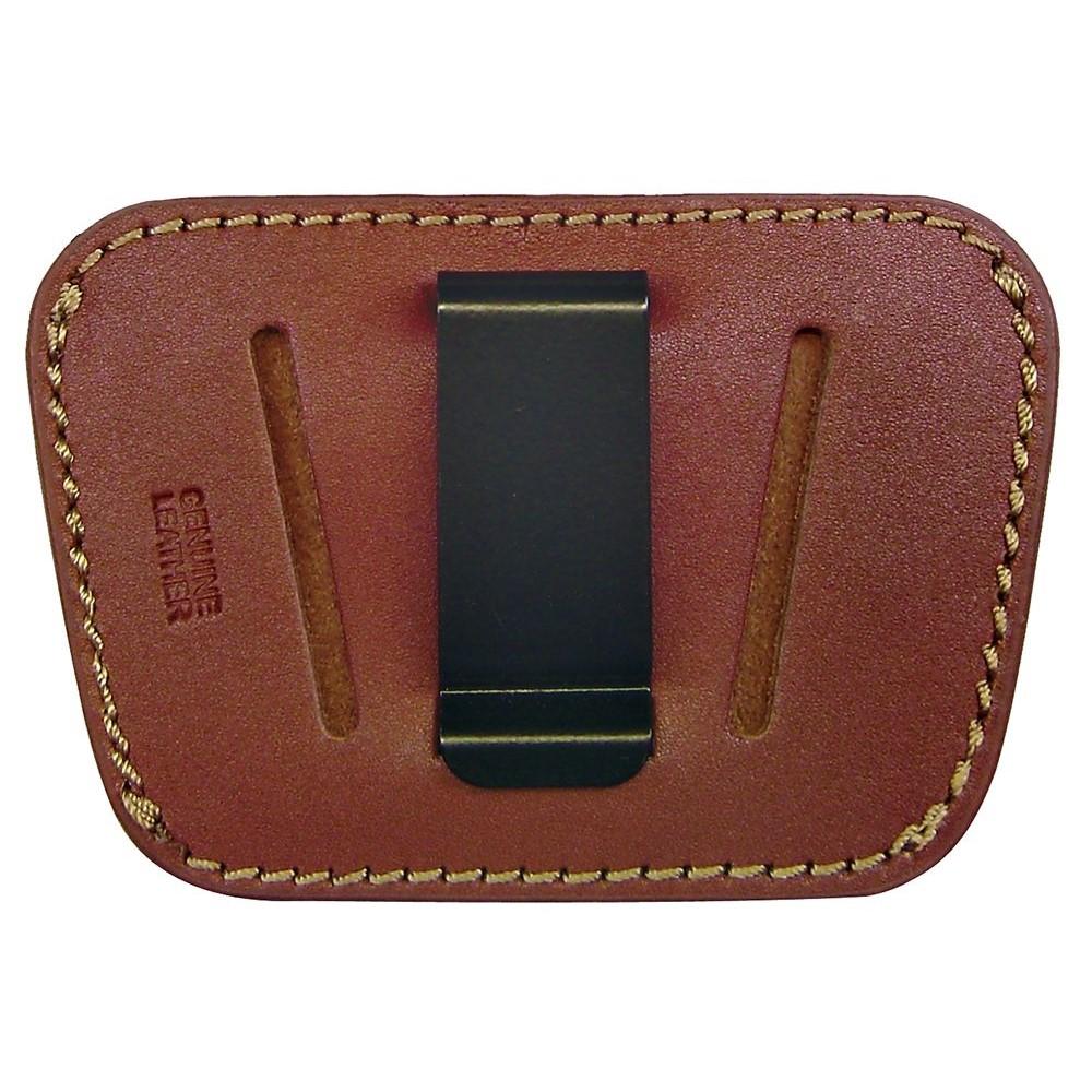 Homeland Concealment Leather Belt Slide Holster - Medium/Large, Brown, Ambi