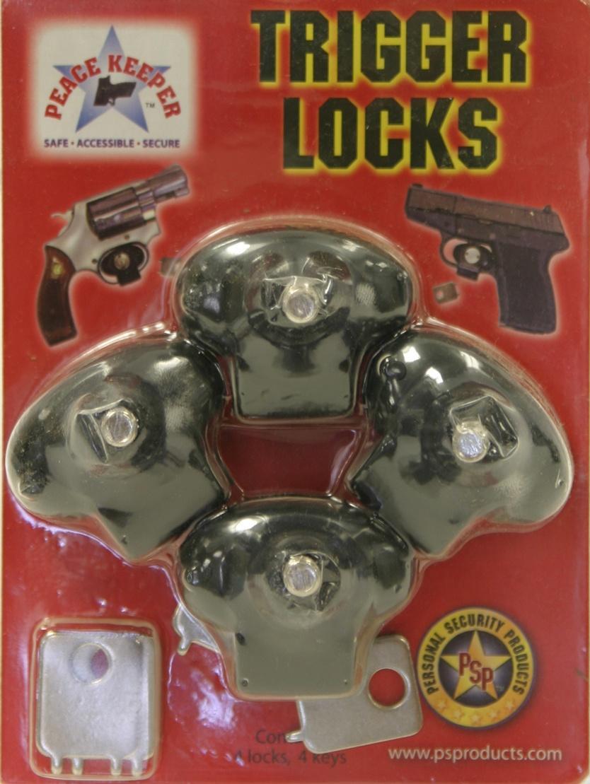 Bulls Eye Peace Keeper 4 Pack Plastic Keyed Trigger Safety Locks