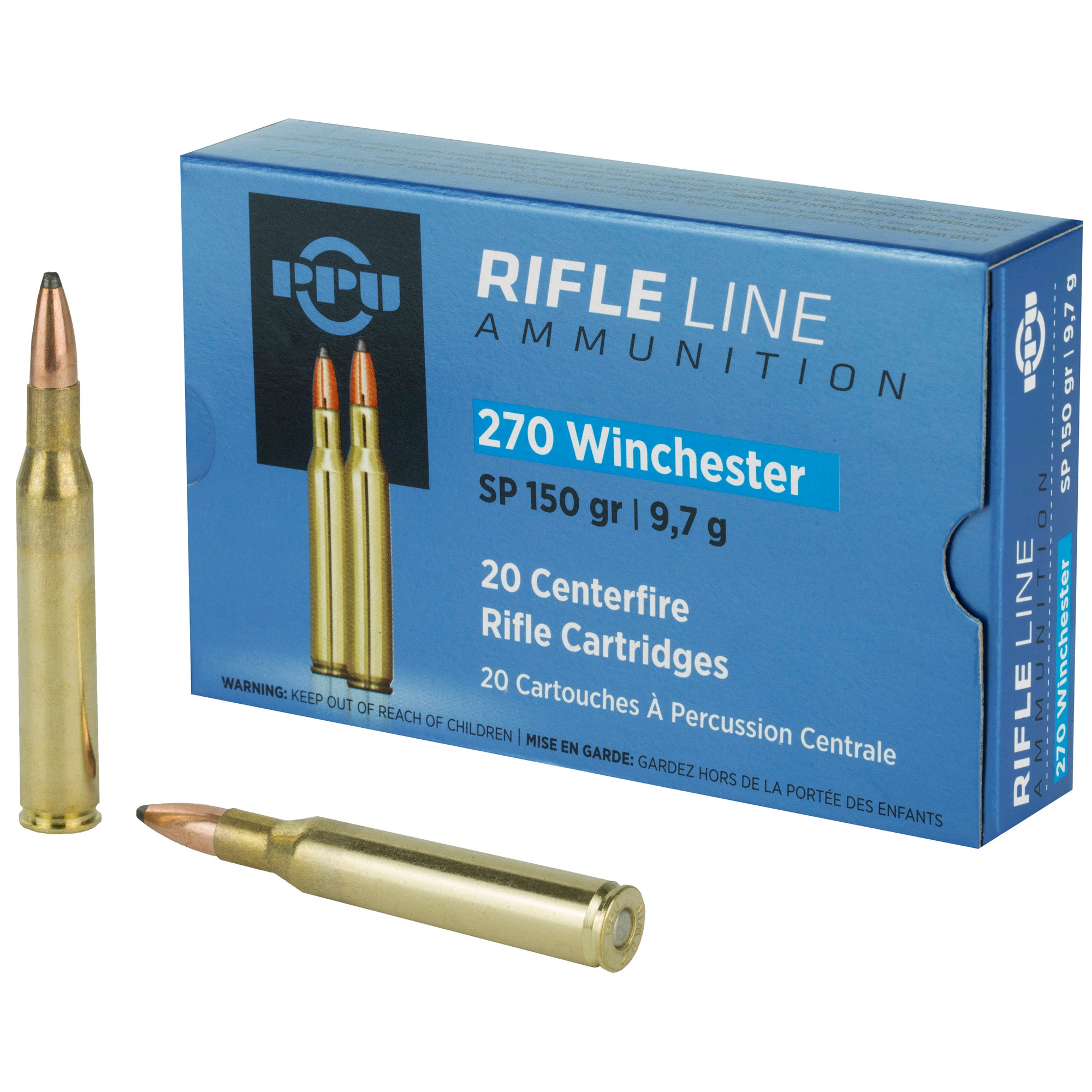 Prvi Partizan  Soft Point 150 Grain .270 Winchester 2850 fps 8605003812364