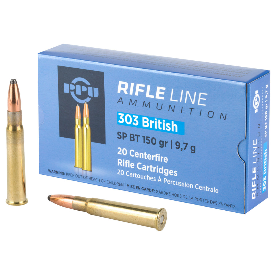 Prvi Partizan  Soft Point Boat Tail 150 Grain .303 British 2690 fps 8605003812579