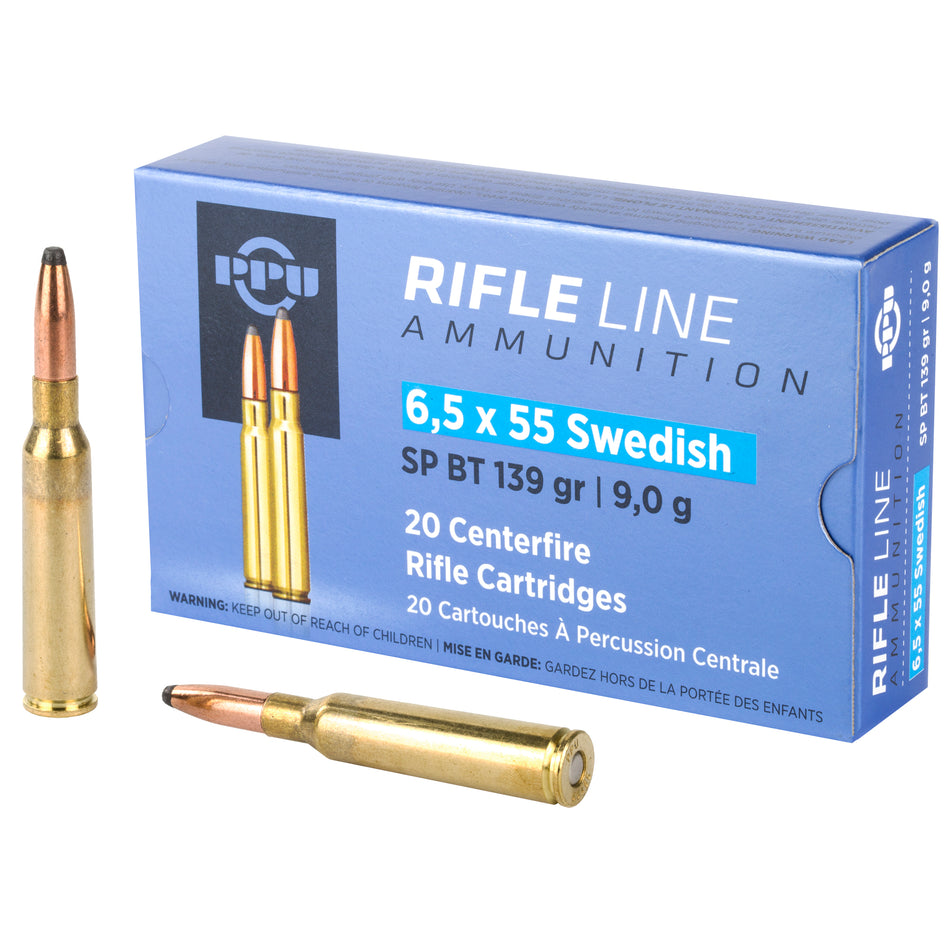 Prvi Partizan  Soft Point 139 Grain 6.5x55mm Swedish 2540 fps 8605003812722