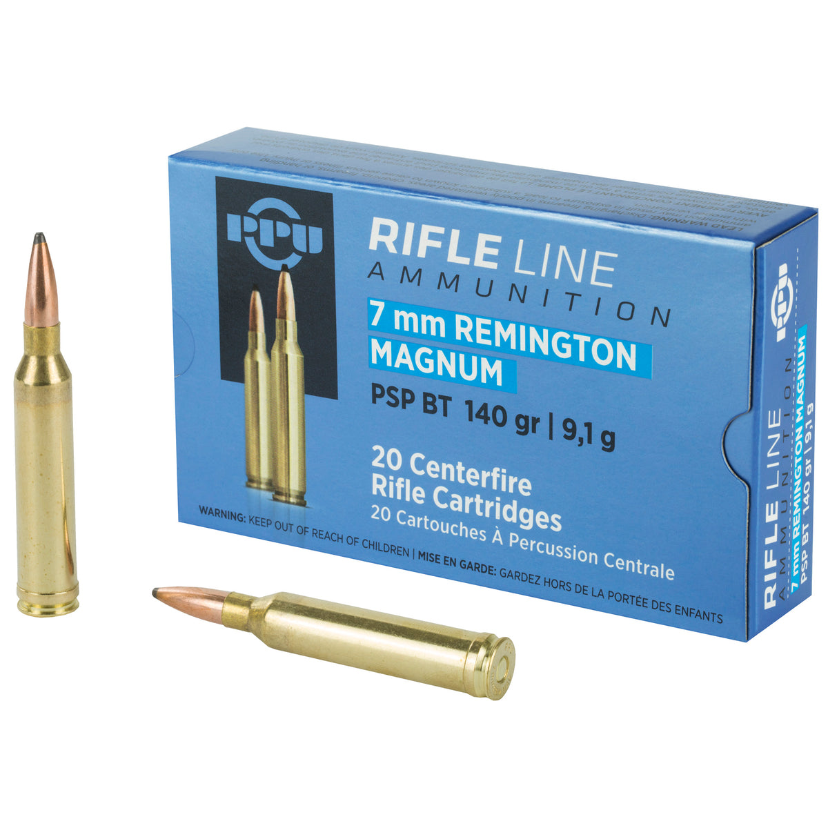 Prvi Partizan  Pointed Soft Point 140 Grain 7mm Remington Mag 3110 fps 8605003812678