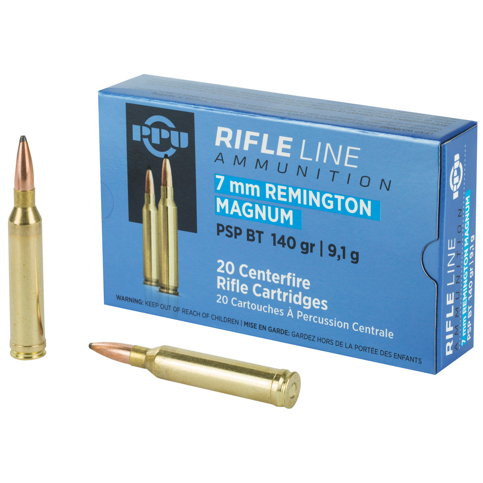 Prvi Partizan  Pointed Soft Point 140 Grain 7mm Remington Mag 3110 fps 8605003812678