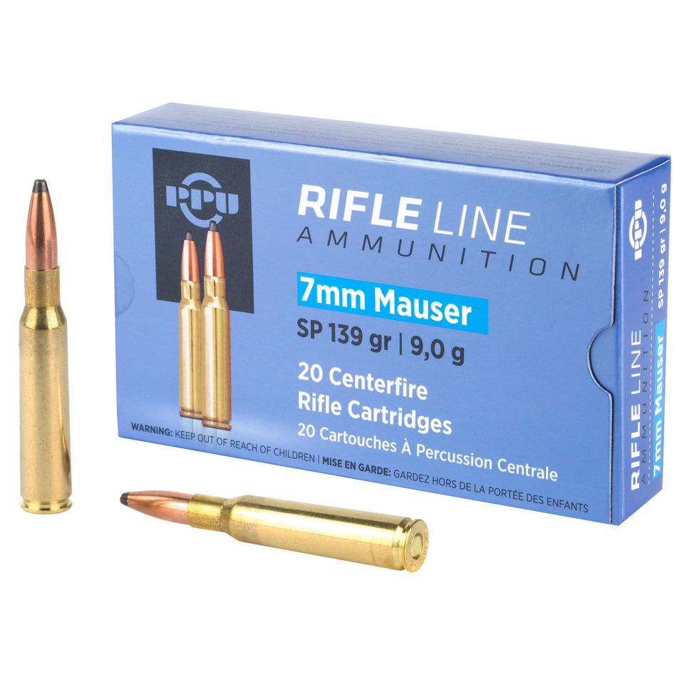 Prvi Partizan Metric Rifle Soft Point 139 Grain 7mm Mauser 2660 fps 8605003812777