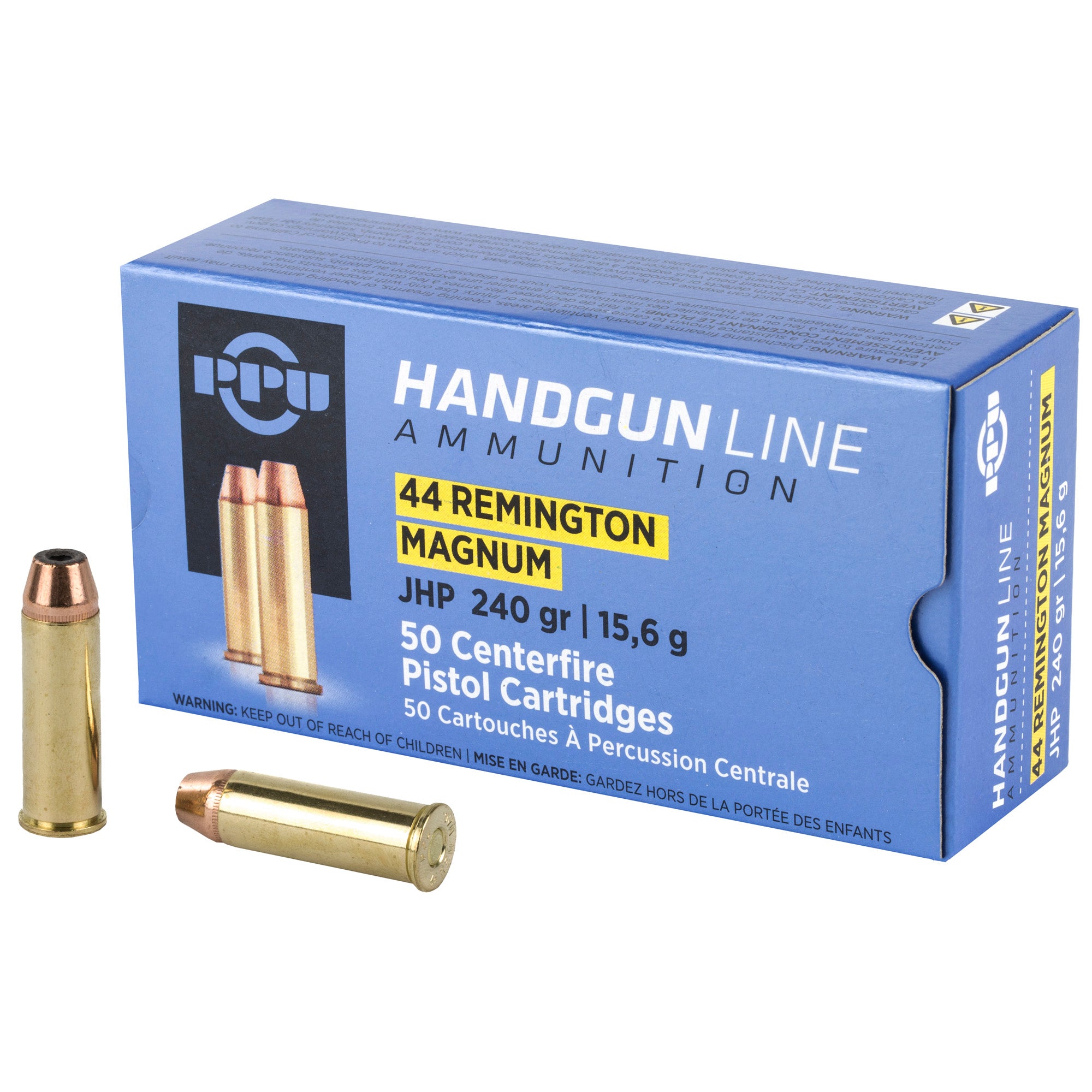 Prvi Partizan  Jacketed Hollow Point 240 Grain .44 Magnum 1541 fps 8605003813156