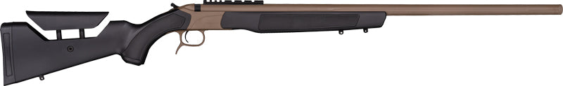 CVA Accura LR-X 50 Cal 30-Inch Muzzleloader Rail FDE Cerakote Black Stock