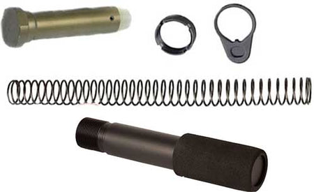 J&E Black Pistol Buffer Tube Combination Kit