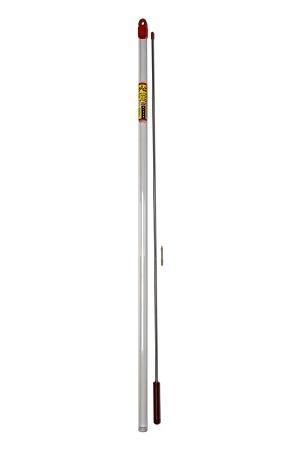 Pro-Shot .20 Cal 36" One-Piece Stainless Cleaning Rod with Brass Jag
