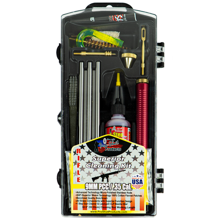 Pro-Shot Classic 9mm Handgun Carbine Cleaning Kit with Stainless Rods and Patches