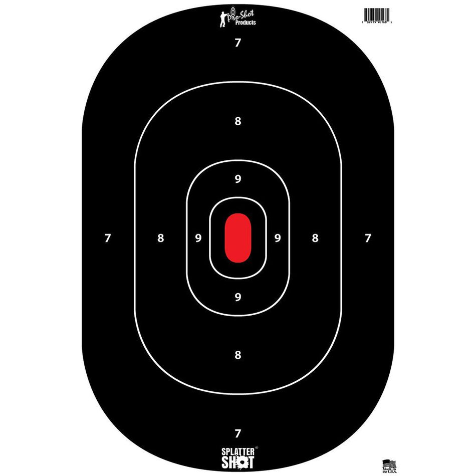 Pro-Shot 12x17 Silhouette Paper Shooting Target 8 Pack