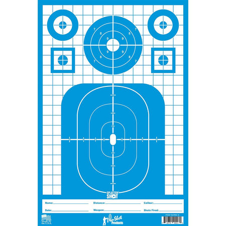 Tactical Precision Blue Splattershot Multi-Training Targets 8 per Pack