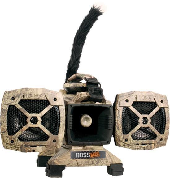 Primos Boss Dogg Electronic Predator Caller with Motion Decoy and LCD Remote