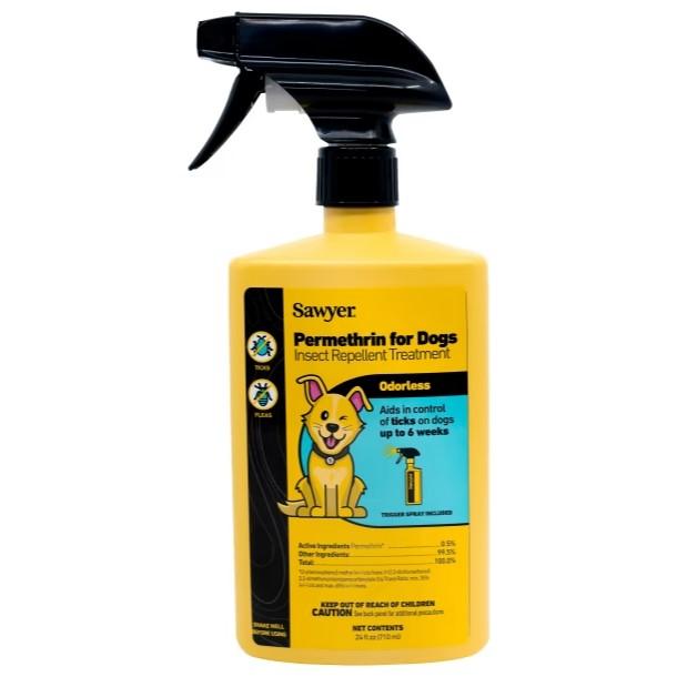 Sawyer 24 oz Permethrin Insect Repellent Treatment for Dogs Trigger Spray
