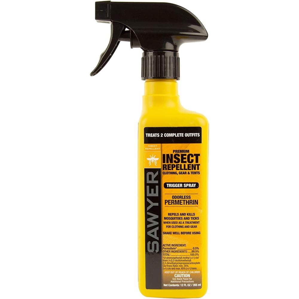 Sawyer Permethrin Bug Repellent for Clothing Tents & Gear 12 oz Spray