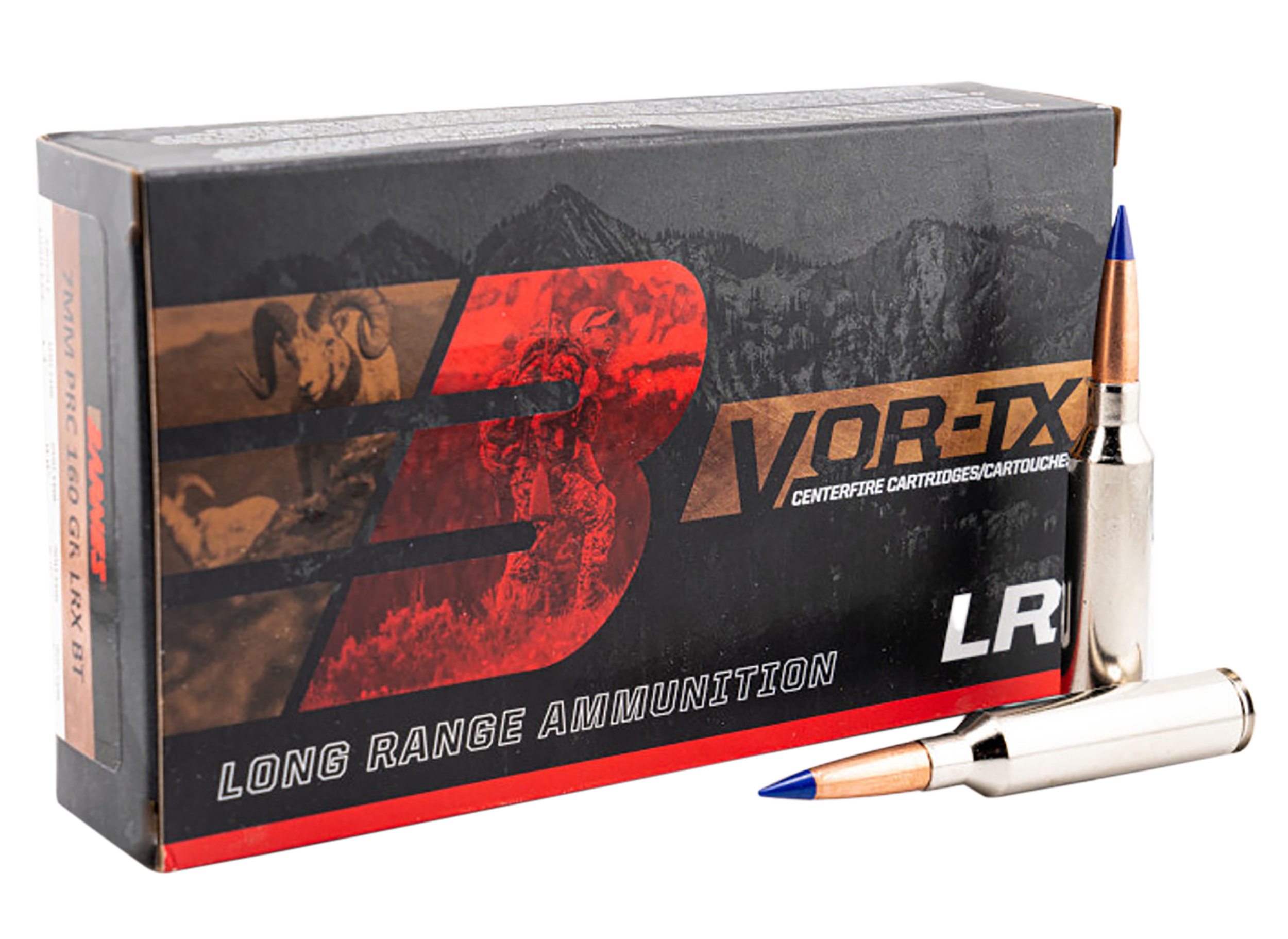 Barnes Bullets 32245 7mm PRC 160gr LRX Boat Tail 20 Per Box/10 Case