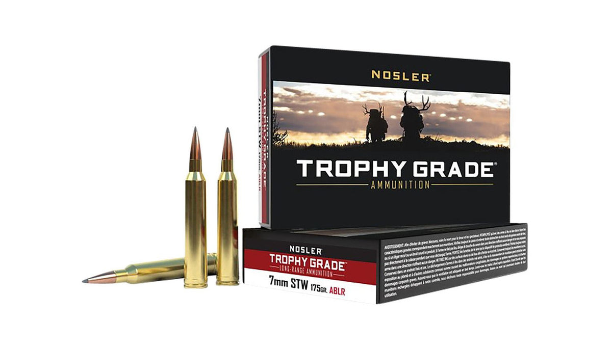 Nosler 7mm STW Trophy Grade 175 grain Nosler Spitzer AccuBond Long Range ammunition
