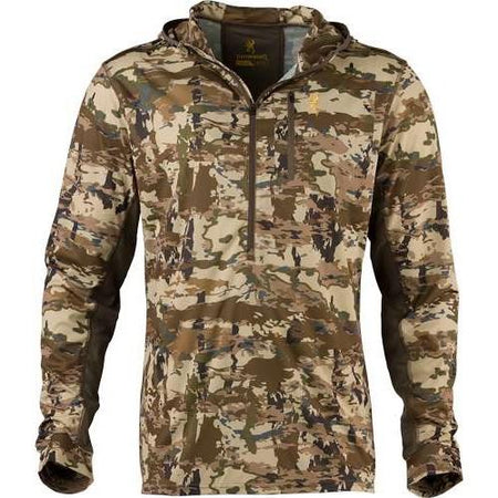 Browning Early Season Long Sleeve Hooded Shirt with UPF 50+ Auric Camo M