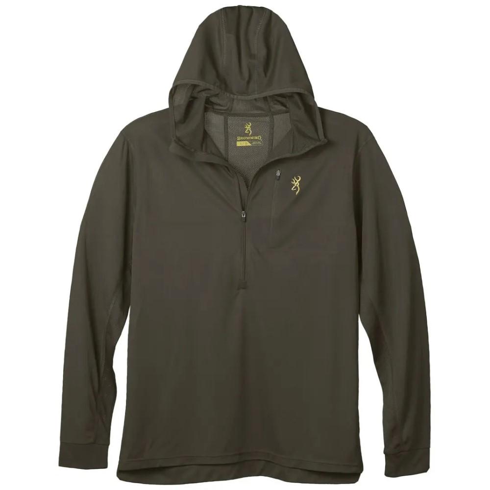 Browning Early Season Vented Hooded Shirt with Odor Control Major Brown M