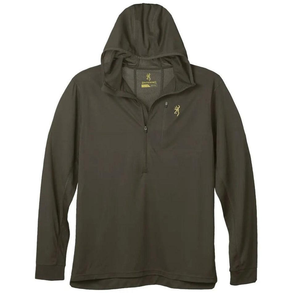 Browning Early Season Vented Hooded Shirt with Odor Control Major Brown M