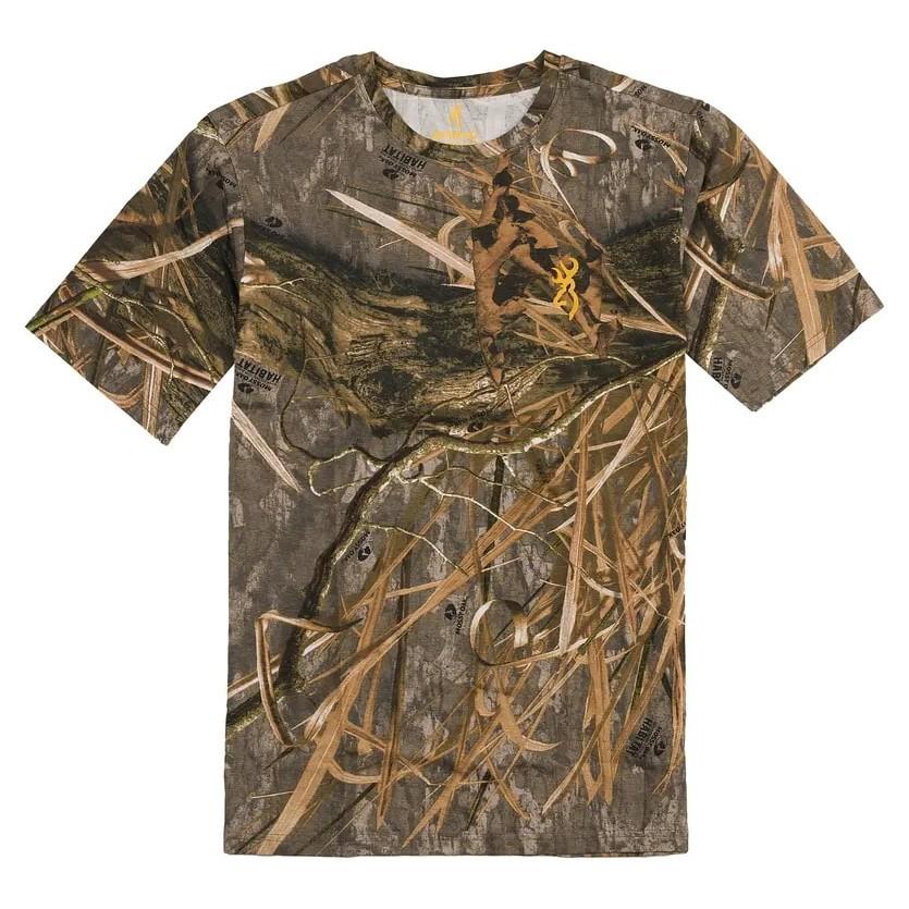 Browning Wasatch Short Sleeve Hunting Shirt Mossy Oak Shadow Grass Habitat Size S