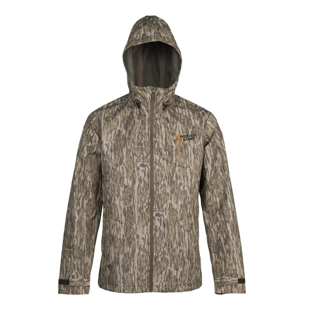 Browning Wicked Wing Waterproof Rain Shell Hunting Jacket Mossy Oak Bottomland S