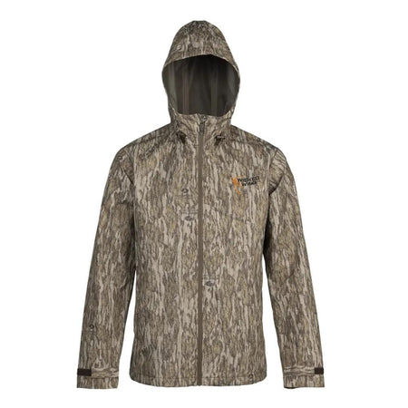 Browning Wicked Wing Waterproof Rain Shell Hunting Jacket Mossy Oak Bottomland S
