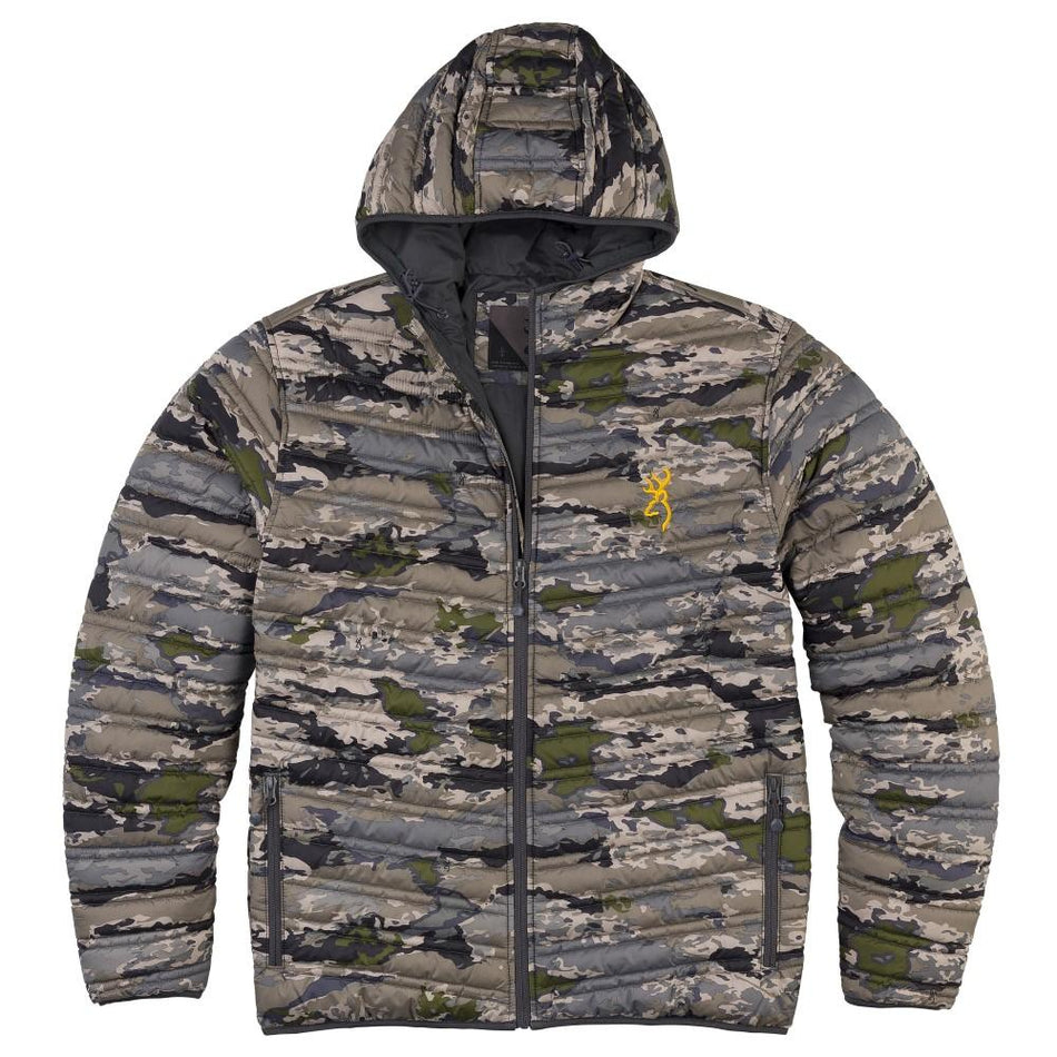 Browning Packable Puffer Jacket in Ovix Camo - S