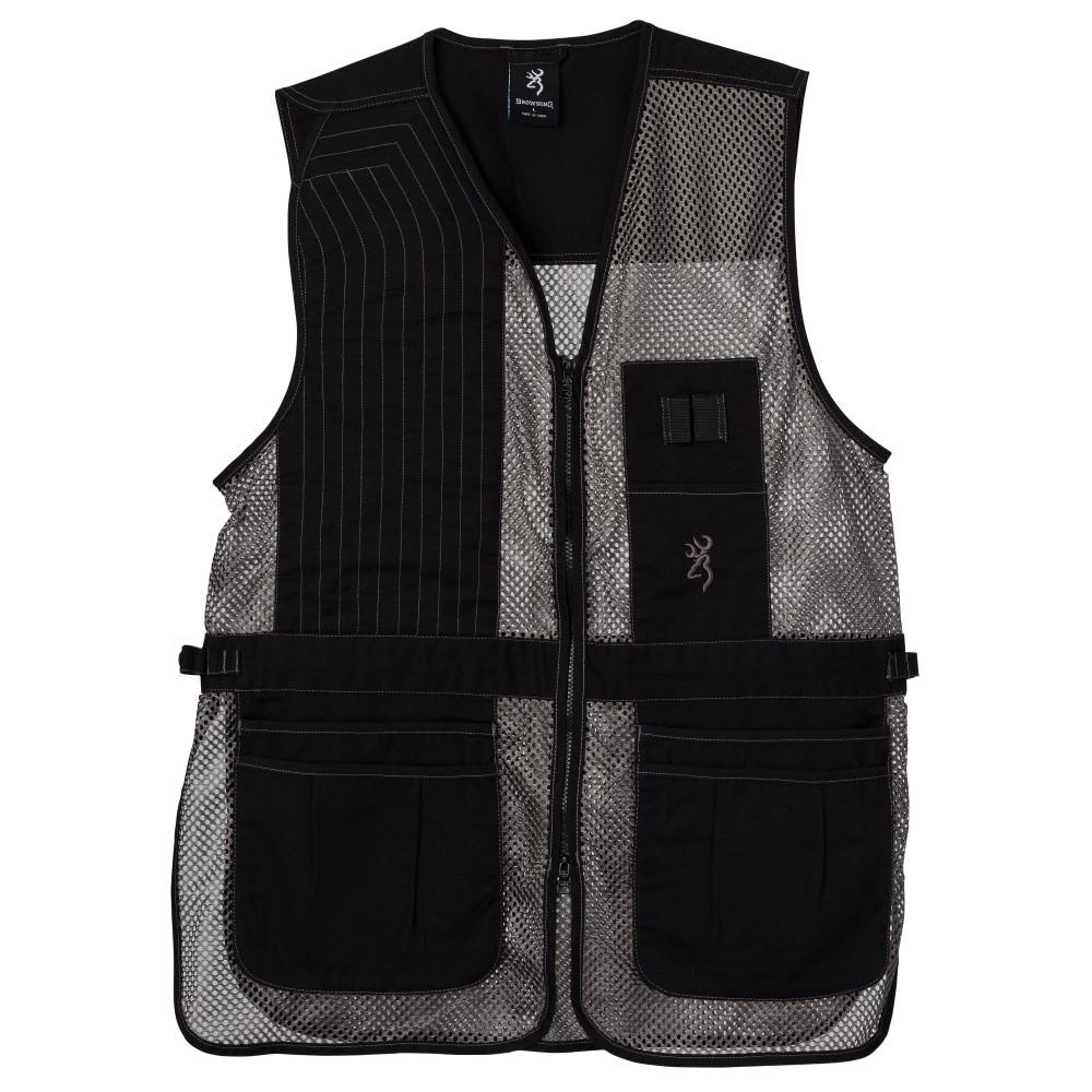 Browning Trapper Creek Mesh Sport Shooting Vest Grey 2XL
